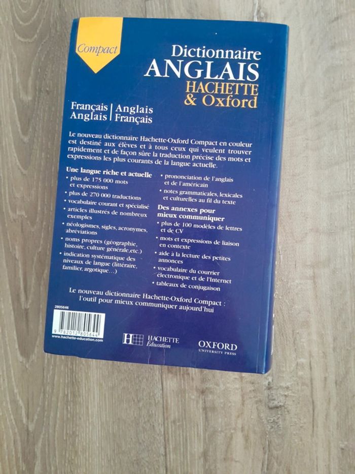 Dictionnaire Anglais Français  Hachette et Oxford - photo numéro 3