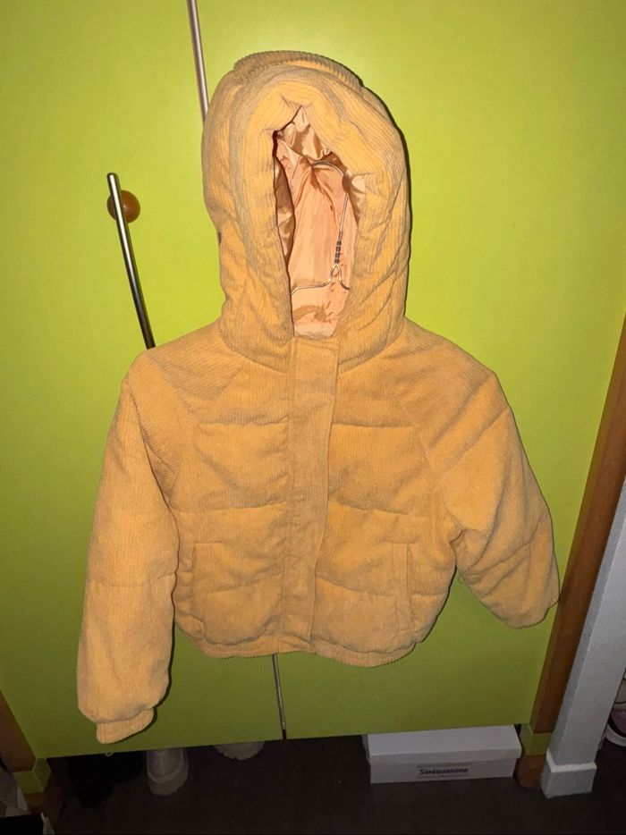 Manteau épais velours fillette - photo numéro 2