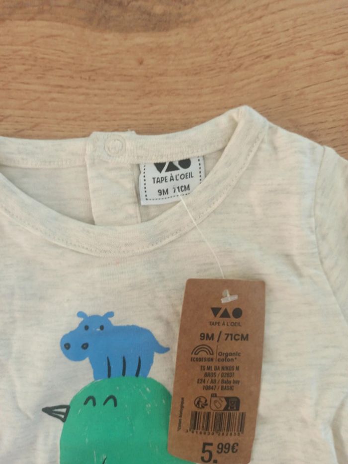T-shirt manche longue 9 mois tao - photo numéro 3