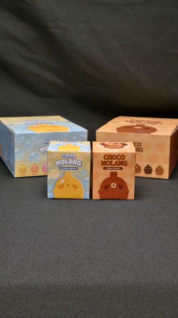 Lot de 2 Blind Box Molang Choco et Clear - Corée du Sud