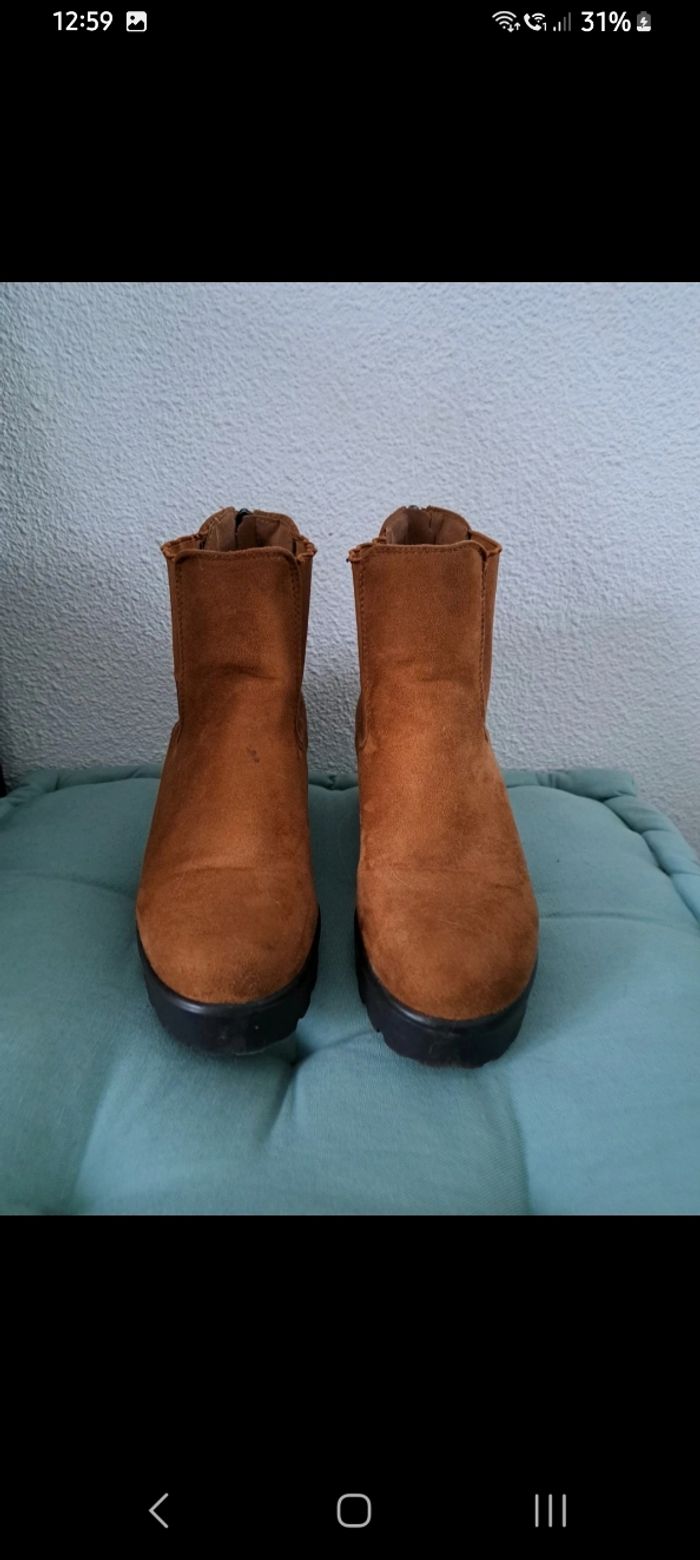 Bottines marron
