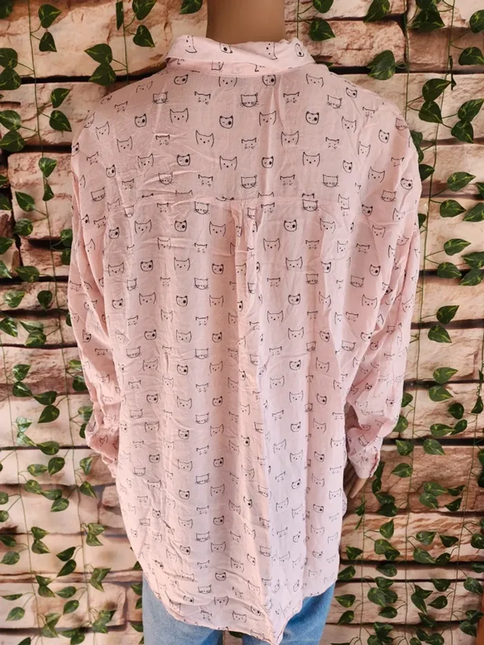 🌸Chemise Petits Chats 🌸Kiabi 🌸Taille 40🌸 - photo numéro 6