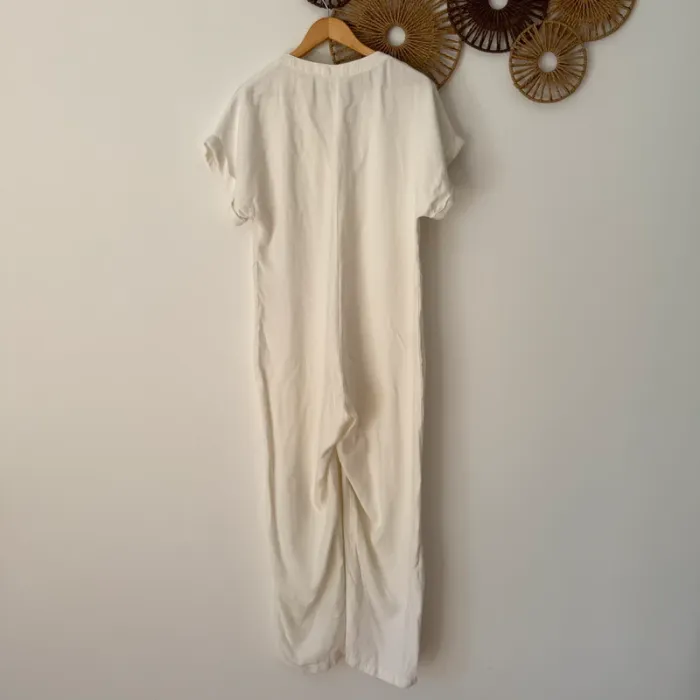 Combinaison Blanche Fluide Mango Taille L - photo numéro 7