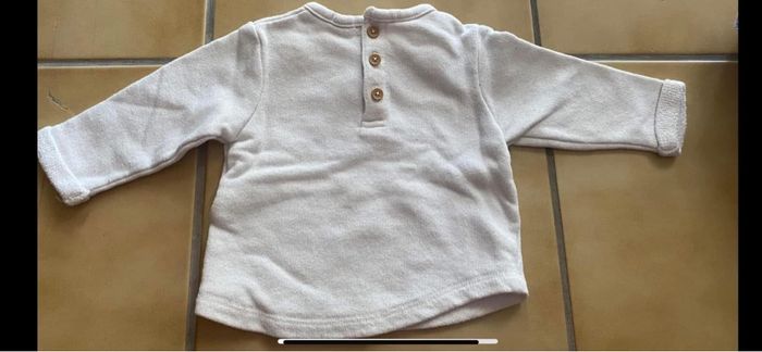 Pull kiabi blanc jolie et pompons - photo numéro 3