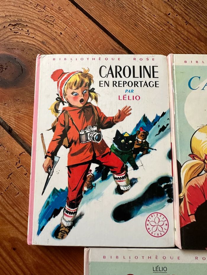 Lot de 7 livres Caroline romans histoires Bibliothèque rose anciens vintage Pierre Probst - photo numéro 6