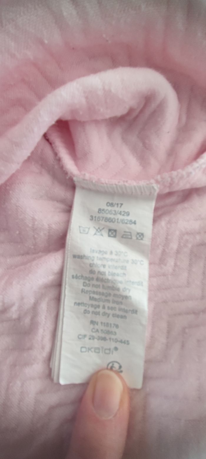 Pyjama 2 pièces rose et gris Okaïdi 10 ans - photo numéro 5