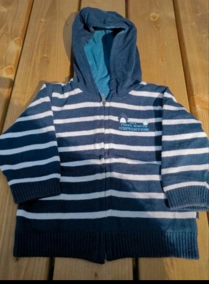 Gilet/ veste réversible garçon 12 mois Obaibi