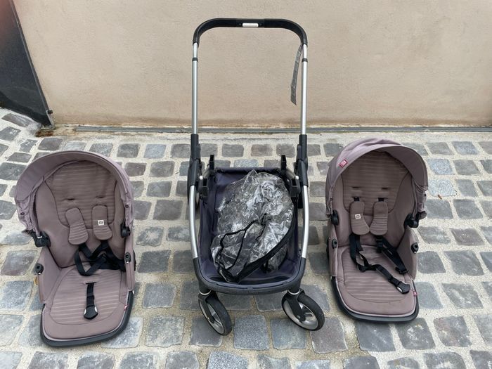 RED CASTLE Poussette double Evolutwin - Dès la naissance - Jusqu'à 15kg - Dossier réglable - - photo numéro 8