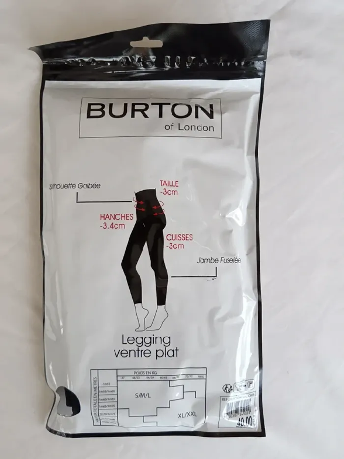 Legging ventre plat Burton of London noir M - photo numéro 2