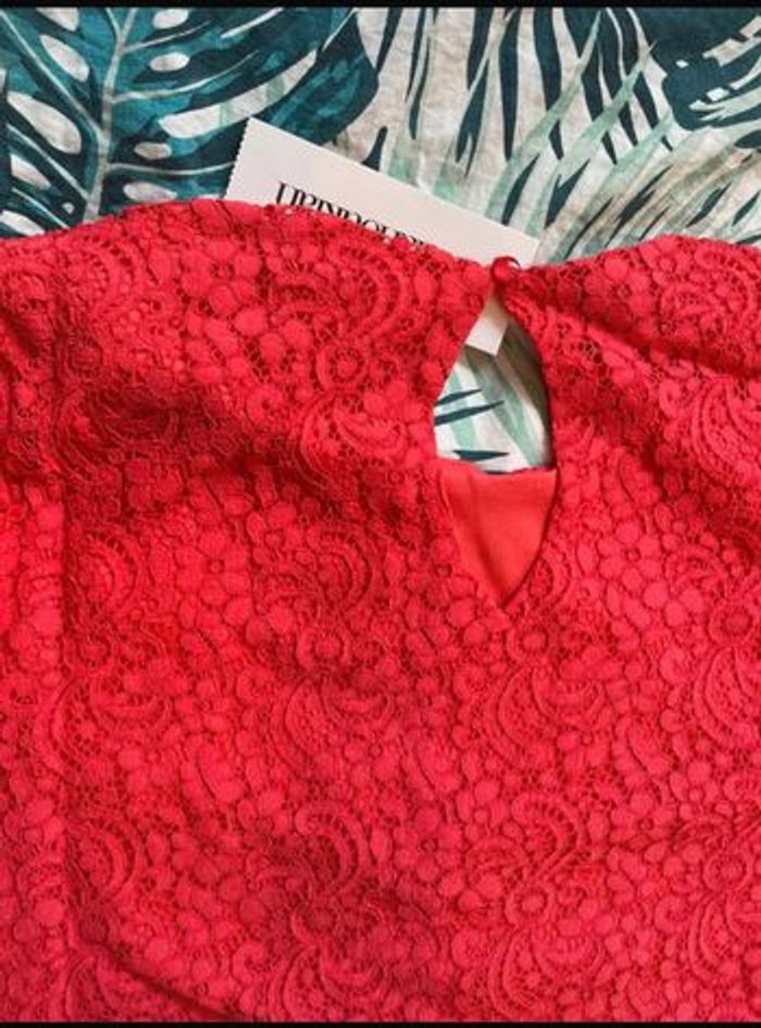 Robe d’été taille 2 corail Manoukian neuve - photo numéro 7