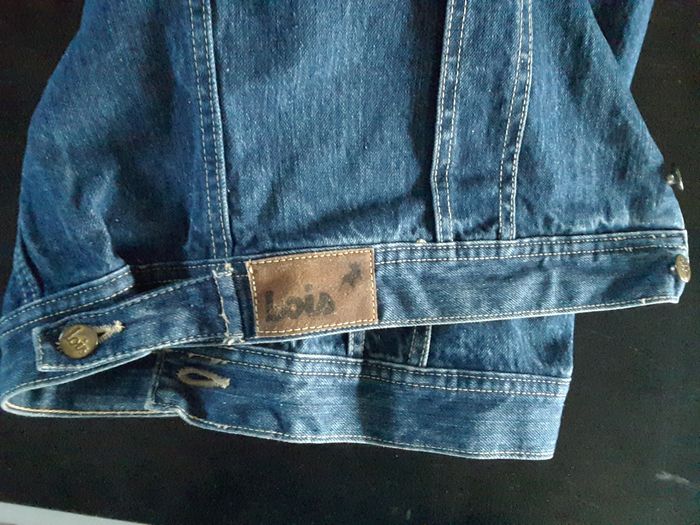 Veste femme sans manche en jean – Lois – T 38 - Vintage - photo numéro 5
