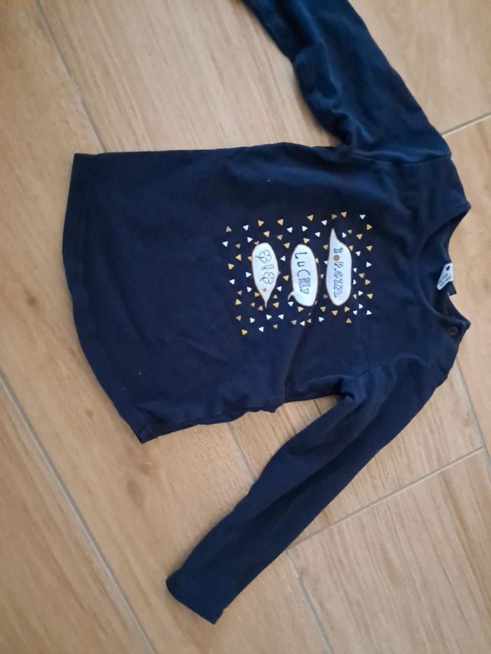 T shirt manches longues 3 pommes 12/18 mois - photo numéro 4