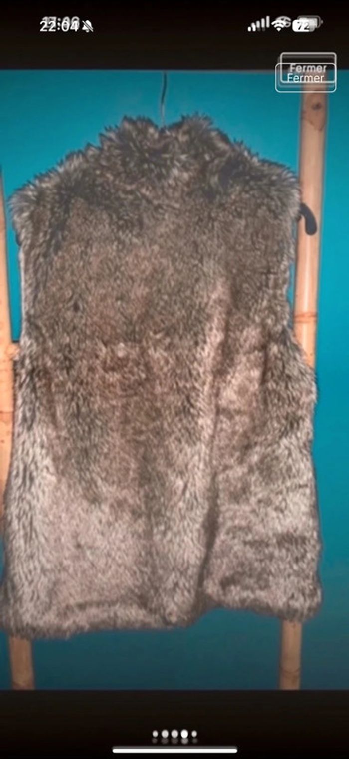 Gilet fourre sans manches Zara girls taille 13/14 ans en très bon état - photo numéro 4