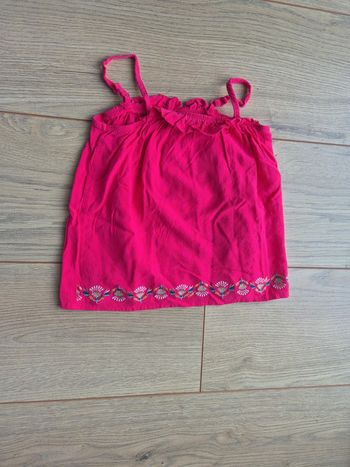 Débardeur fluide fushia sergent major 3 ans