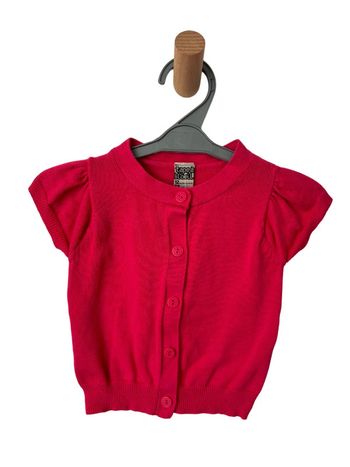 Gilet rose à manches courtes - Tape à l'oeil 12 mois (74cm)