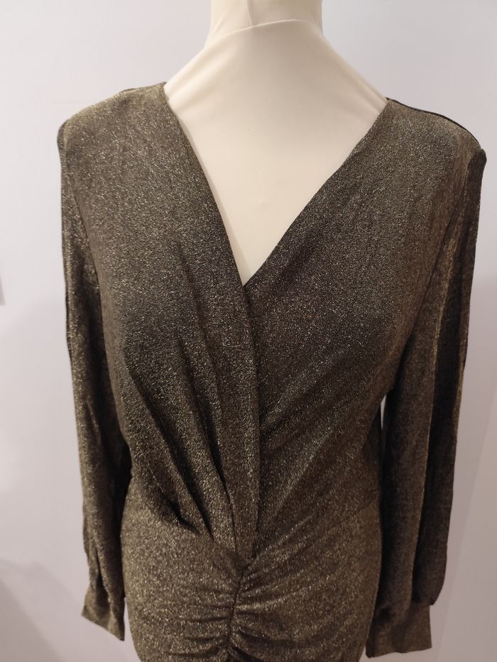 Robe pailleté or - photo numéro 4
