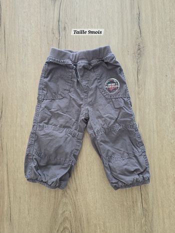 Pantalon gris - Taille 9mois - Tape a l'œil