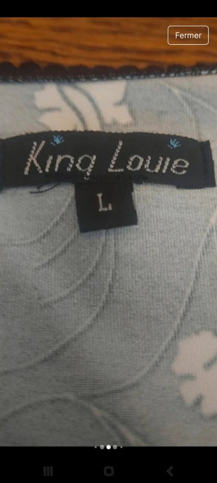 Jolie Robe noire et blanche King Louie taille L - photo numéro 9