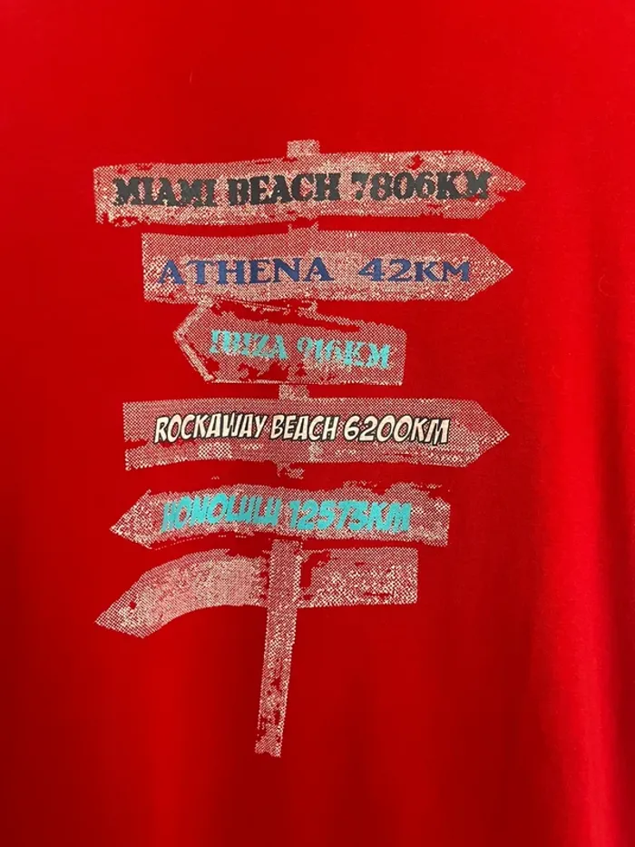 T shirt Athena - taille L - rouge - photo numéro 2
