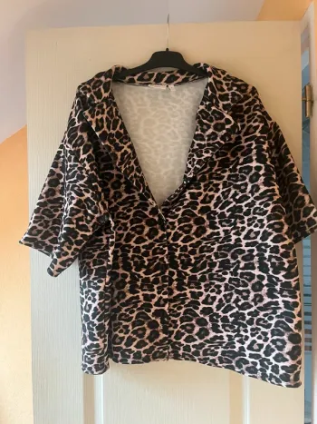 chemise léopard oversize asos