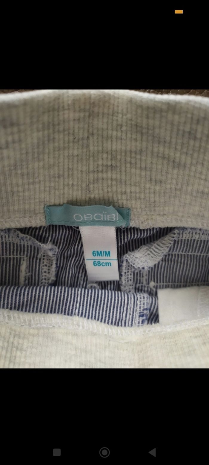 Pantalon / Pantacourt 6 mois neuf - photo numéro 4