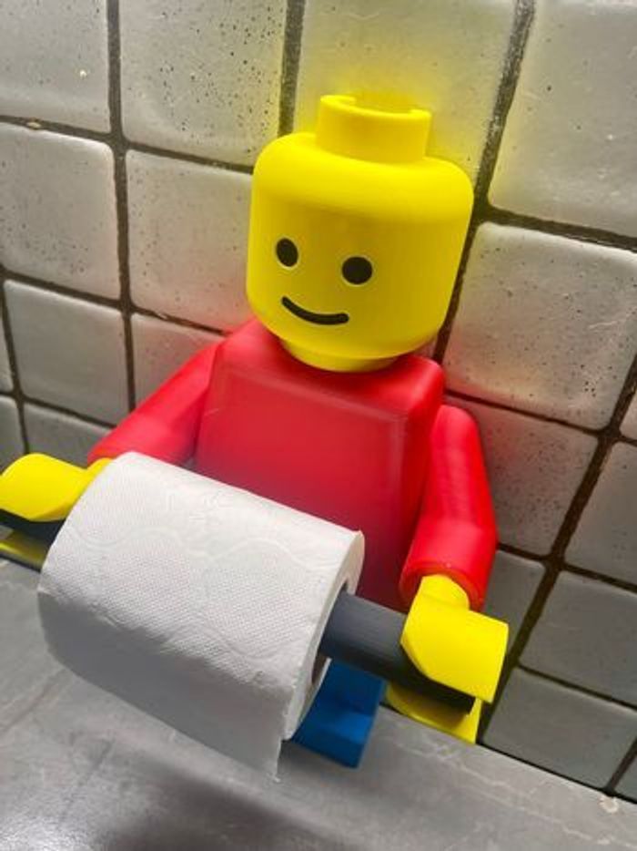 Porte-Papier Toilette Style Lego – Déco Fun & Originale Salle de Bain - photo numéro 3