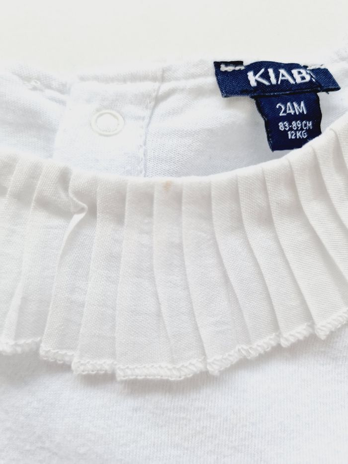 Kiabi - Tee-shirt manches longues - Col volanté - Amour (2 ans) - photo numéro 4