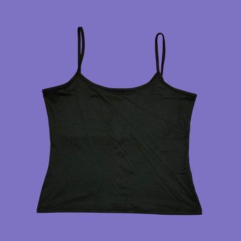 Débardeur Noir Basique Bretelles Fines Indispensable Toutes Saisons Très Bon État