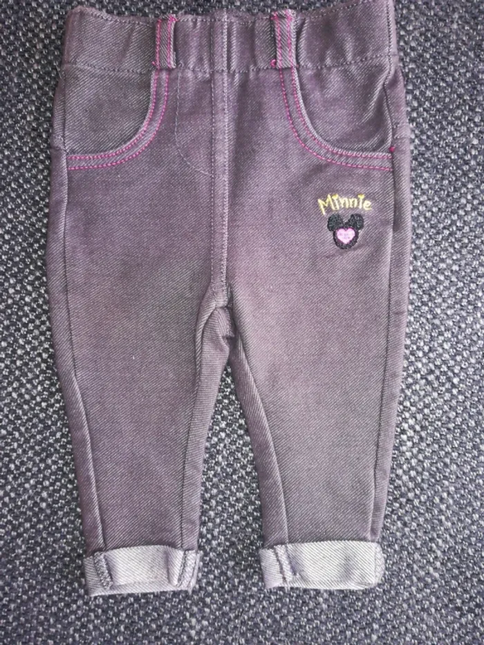 Bel ensemble été pantalon tee-shirt Minnie, bébé fille, 3mois - photo numéro 5