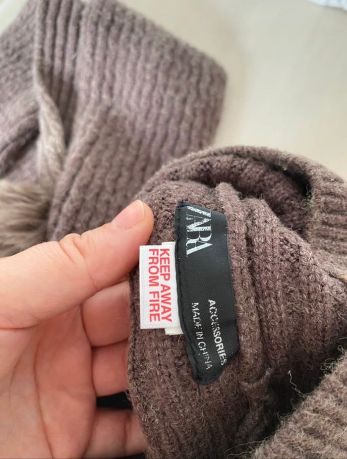 Ensemble bonnet et foulard Zara - photo numéro 2