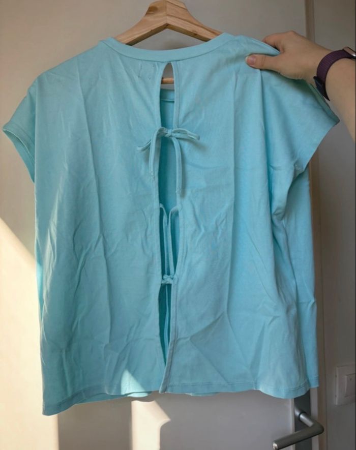 Tee shirt avec noeuds au dos Kiabi - photo numéro 1