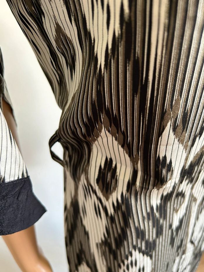 Robe imprimée kaki beige et noire Morgan taille 38 jamais portée - photo numéro 7