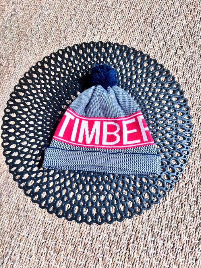 Bonnet timberland marine rouge