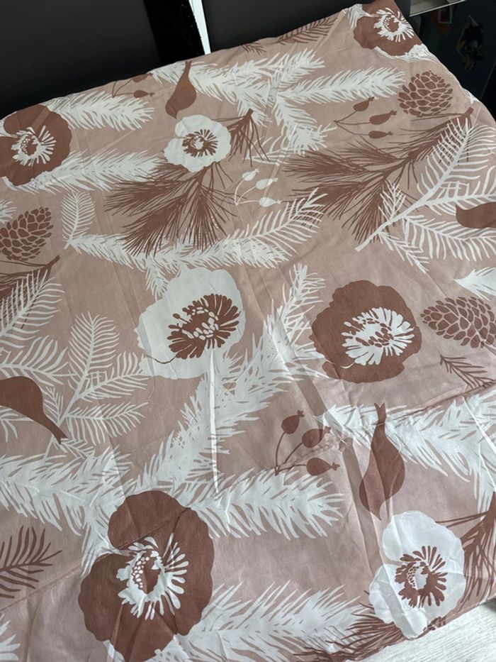 💤ensemble couverture légère imprimé + par-dessus taie d’oreiller - carré d’azur- neuf - photo numéro 2