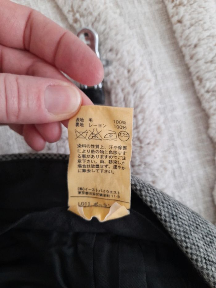 Short long / bermuda 100 % Laine gris chiné A.P.C. taille 38 - photo numéro 5