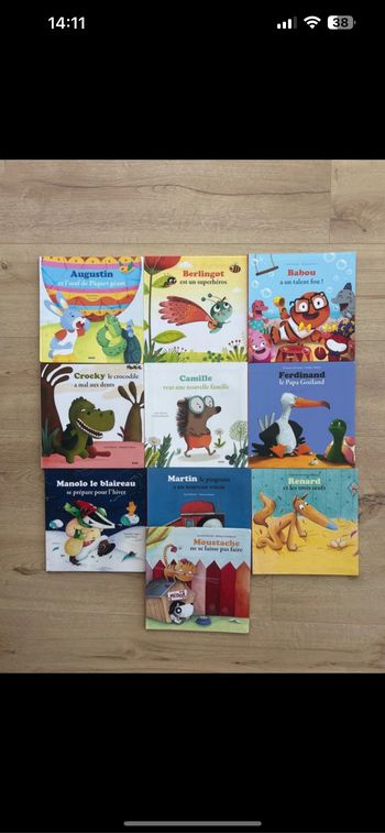 Lot de 10 livres mes p’tits albums (Auzou)