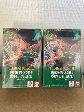 One Piece - Lot de 2 Double Pack Set 8 FR - L’héritage du Maître - DP08 - Scellé