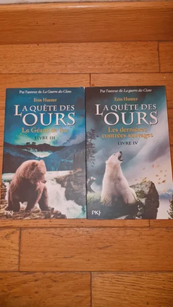 Lot Erin Hunter la quête des ours  livre 3 et 4