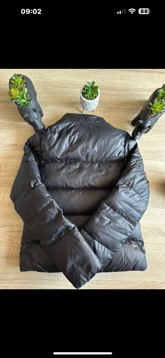 Veste doudoune Nike 550 logo brodé rose taille S - photo numéro 2