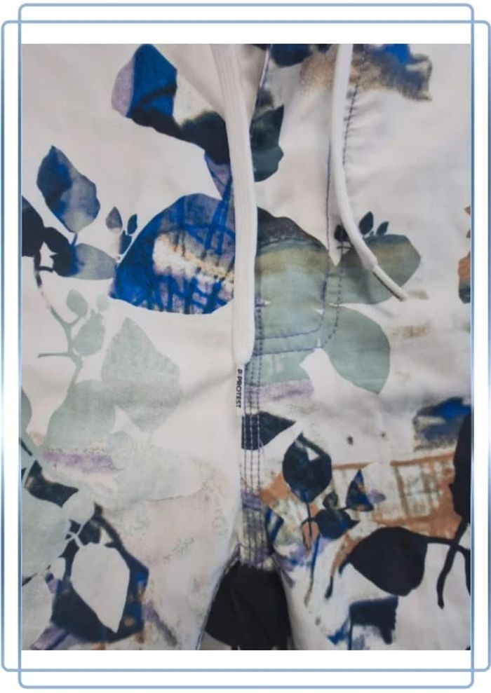 Boardshort Protest Homme – Taille L – Motif Floral Bleu - (599) - photo numéro 4