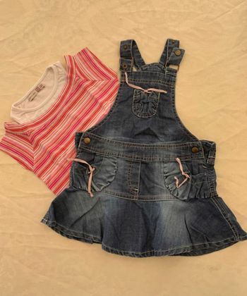 Ensemble robe en jean et t-shirt Tape à l’œil