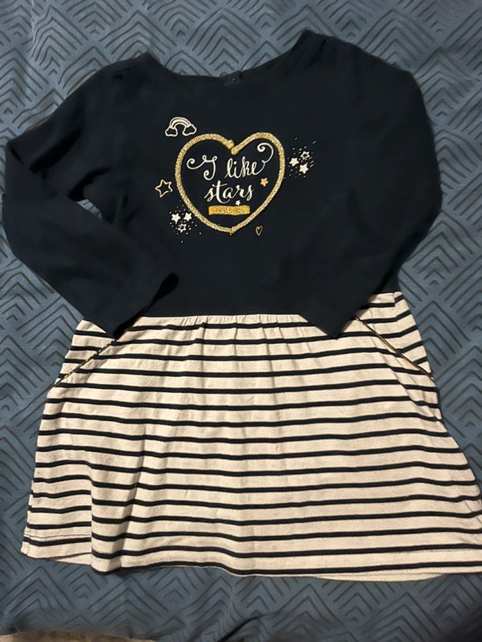 Robe bleue marine sucre d’orge