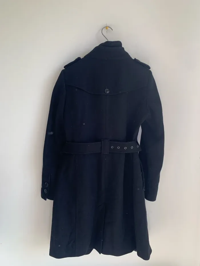 Manteau Esprit noir en Laine - photo numéro 5