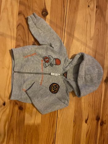 Gilet zipé gris
