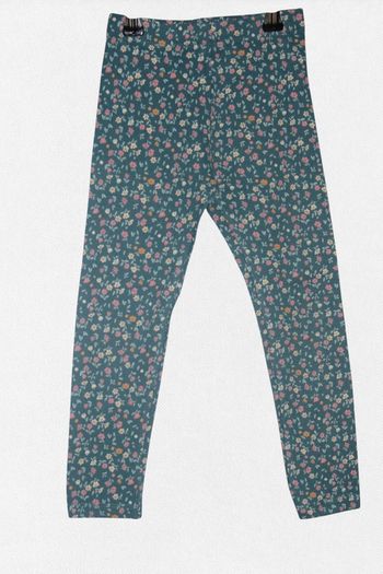 Legging Kiabi Bleu à Fleurs Multicolores - Taille 5 ans