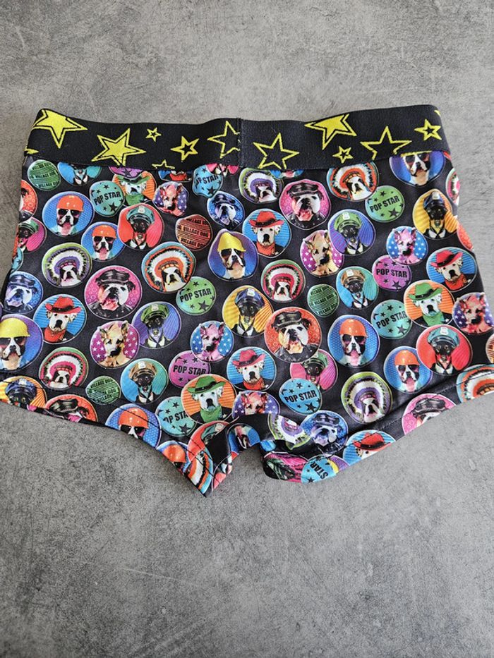 Boxer / caleçon homme - noir à motifs de pins de chiens - S - No Publik Rock Underwear - photo numéro 2