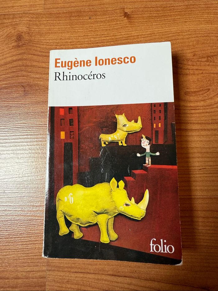 Livre rhinocéros d’Eugene Ionesco