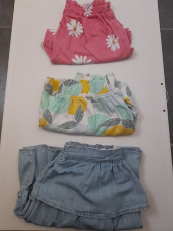 Lot de shorts et jupe en 8,9,10ans