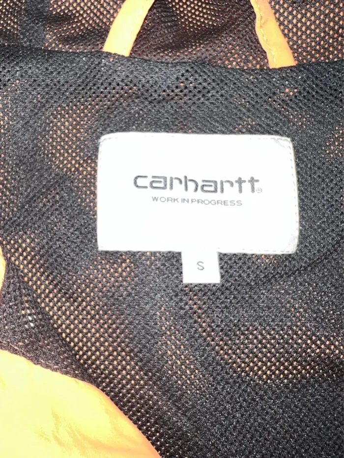 Veste coupe-vent carhartt orange et noir taille S - photo numéro 6