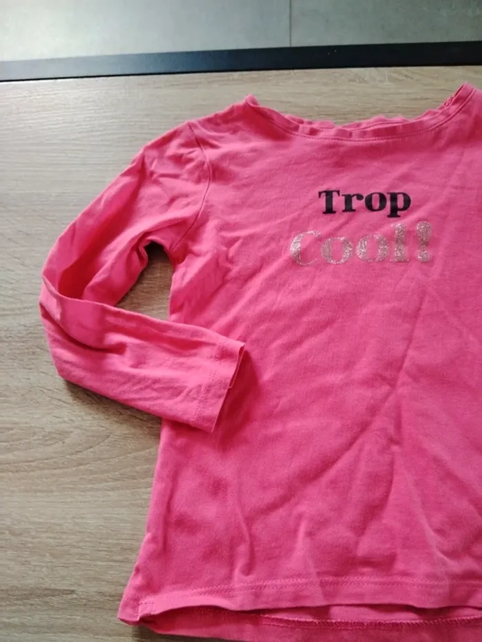 Tee shirt rose Trop cool - photo numéro 2